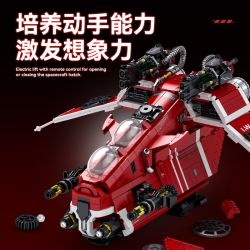 ZAPE 98002 PHÁO HẠM CỘNG HÒA bộ đồ chơi xếp lắp ráp ghép mô hình Star Wars Chiến Tranh Giữa Các Vì Sao 1107 khối