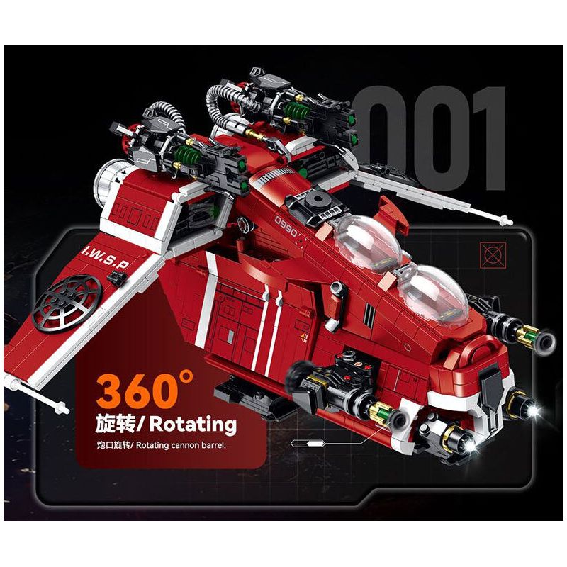 ZAPE 98002 PHÁO HẠM CỘNG HÒA bộ đồ chơi xếp lắp ráp ghép mô hình Star Wars Chiến Tranh Giữa Các Vì Sao 1107 khối