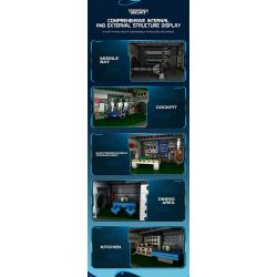 REOBRIX 33050 THUYỀN CHỮ bộ đồ chơi xếp lắp ráp ghép mô hình Military Army UNDERSEA BOAT NEXT-GENERATION STRATEGIC U-TYPE SUBMARINE Quân Sự Bộ Đội 3987 khối