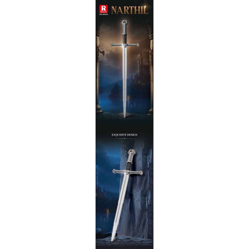 REOBRIX 99024 THÁNH KIẾM CỦA NASIR bộ đồ chơi xếp lắp ráp ghép mô hình The Lord Of The Rings NARTHIL Chúa Nhẫn 521 khối