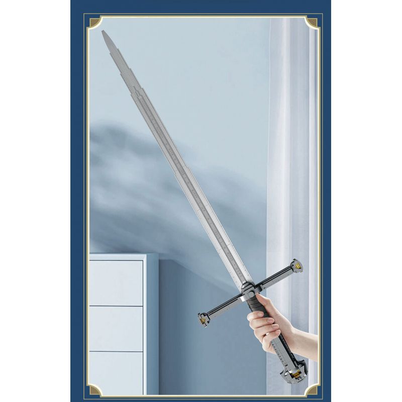 REOBRIX 99024 THÁNH KIẾM CỦA NASIR bộ đồ chơi xếp lắp ráp ghép mô hình The Lord Of The Rings NARTHIL Chúa Nhẫn 521 khối