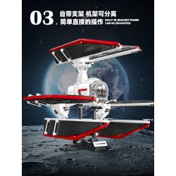 JIESTAR JJ9122 9122 MÁY BAY CHIẾN ĐẤU PHÒNG THỦ TIE/D bộ đồ chơi xếp lắp ráp ghép mô hình Star Wars TIE DEFENDER Chiến Tranh Giữa Các Vì Sao 1664 khối