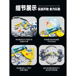 JIESTAR JJ9125 9125 MÁY ĐÁNH CHẶN JEDI bộ đồ chơi xếp lắp ráp ghép mô hình Star Wars JEDI STARFIGHTER Chiến Tranh Giữa Các Vì Sao 1896 khối