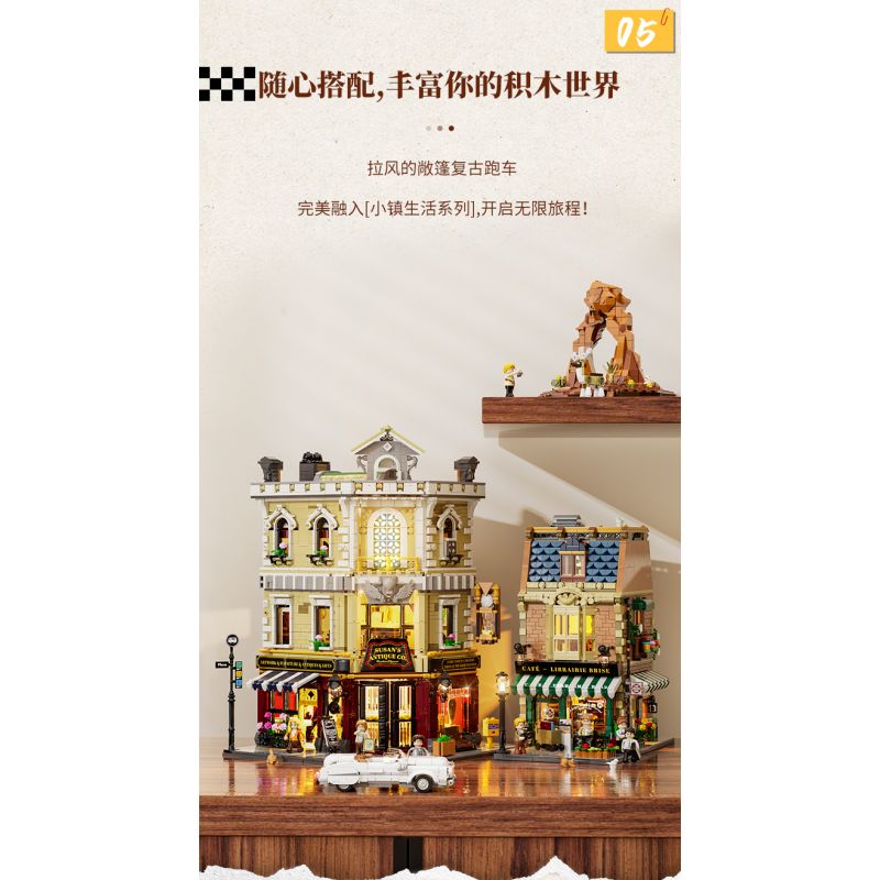 LUMIBRICKS FUNWHOLE F9053 9053 ROAD TRIP GẶP GỠ CHÚ NAI bộ đồ chơi xếp lắp ráp ghép mô hình City DEER CROSSING Thành Phố 576 khối