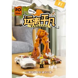 LUMIBRICKS FUNWHOLE F9053 9053 ROAD TRIP GẶP GỠ CHÚ NAI bộ đồ chơi xếp lắp ráp ghép mô hình City DEER CROSSING Thành Phố 576 khối