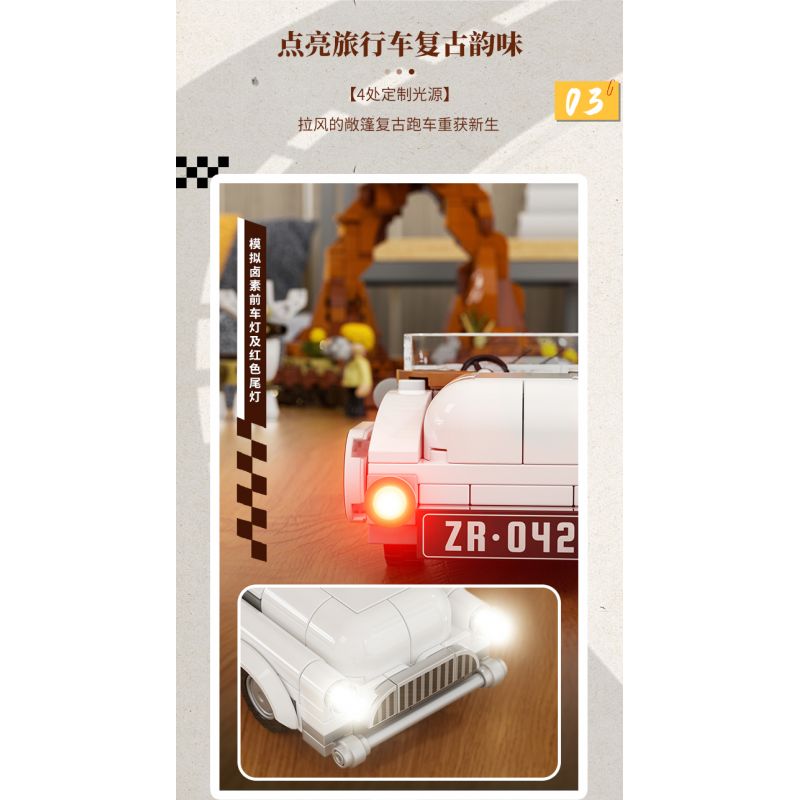 LUMIBRICKS FUNWHOLE F9053 9053 ROAD TRIP GẶP GỠ CHÚ NAI bộ đồ chơi xếp lắp ráp ghép mô hình City DEER CROSSING Thành Phố 576 khối