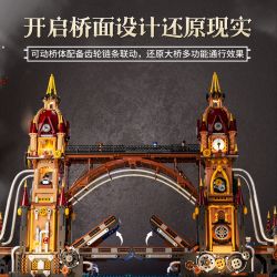 LUMIBRICKS FUNWHOLE F9047 9047 THẾ GIỚI STEAMPUNK CẦU LIÊN TỈNH bộ đồ chơi xếp lắp ráp ghép mô hình STEAMPUNK CITY BRIDGE 3170 khối