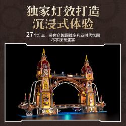 LUMIBRICKS FUNWHOLE F9047 9047 THẾ GIỚI STEAMPUNK CẦU LIÊN TỈNH bộ đồ chơi xếp lắp ráp ghép mô hình STEAMPUNK CITY BRIDGE 3170 khối