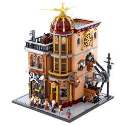 LUMIBRICKS FUNWHOLE F9050 9050 THẾ GIỚI STEAMPUNK CÂU LẠC BỘ BAY bộ đồ chơi xếp lắp ráp ghép mô hình STEAMPUNK FLYING CLUB 1858 khối