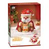 LOZ 1958 ĐÈN NGỦ THƠM ÔNG GIÀ NOEL bộ đồ chơi xếp lắp ráp ghép mô hình Creator Sáng Tạo 1473 khối