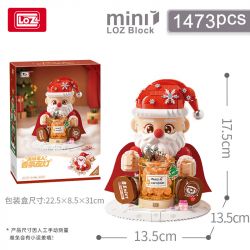 LOZ 1958 ĐÈN NGỦ THƠM ÔNG GIÀ NOEL bộ đồ chơi xếp lắp ráp ghép mô hình Creator Sáng Tạo 1473 khối