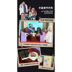 KEEPPLEY K20712 20712 THÁM TỬ LỪNG DANH CONAN NHÀ CỦA BÁC SĨ AGASA bộ đồ chơi xếp lắp ráp ghép mô hình Movie & Game Phim Và Trò Chơi 2714 khối