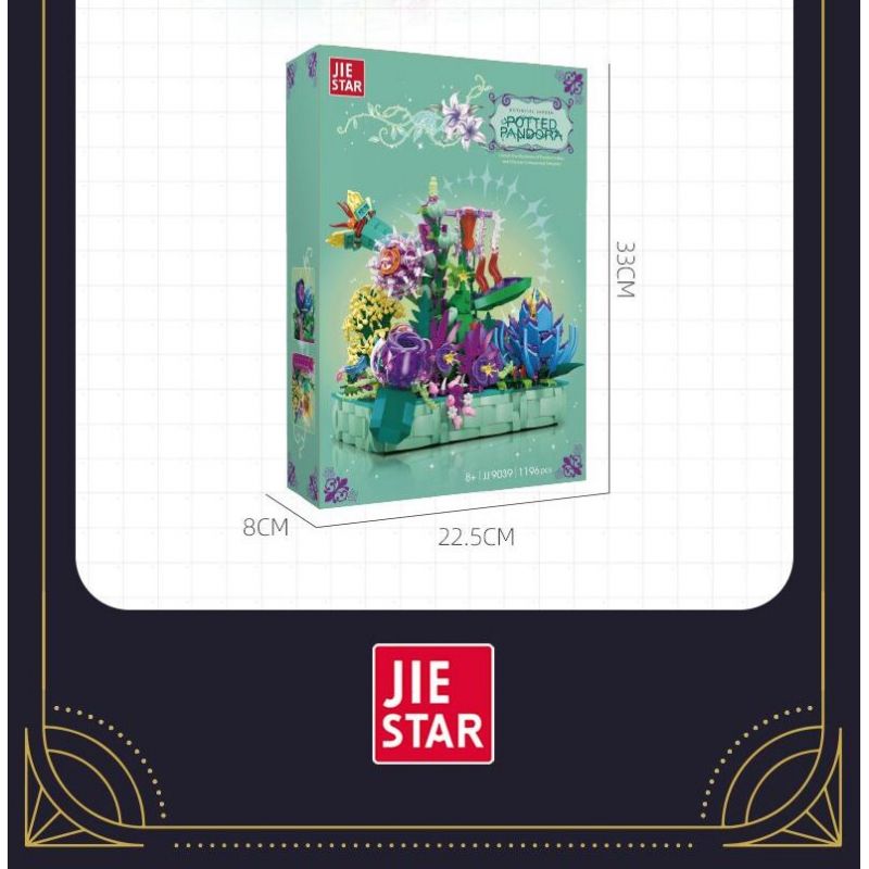 JIESTAR JJ9039 9039 HỘP PANDORA bộ đồ chơi xếp lắp ráp ghép mô hình Arts & Crafts PANDORA'S BOX 1196 khối