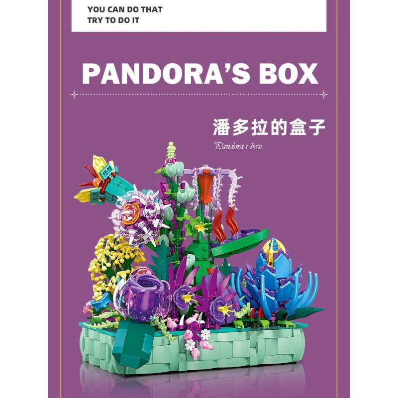 JIESTAR JJ9039 9039 HỘP PANDORA bộ đồ chơi xếp lắp ráp ghép mô hình Arts & Crafts PANDORA'S BOX 1196 khối