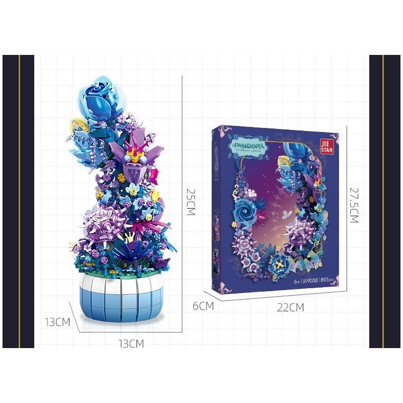 JIESTAR JJ9038 9038 PANDORA bộ đồ chơi xếp lắp ráp ghép mô hình Arts & Crafts 893 khối