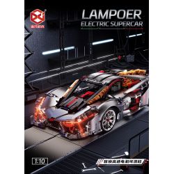 EXTRAORDINARY QM00038 00038 RAMBO 3000 1:10 tỷ lệ 1:10 bộ đồ chơi xếp lắp ráp ghép mô hình Technic LAMPOER ELECTRIC SUPERCAR Kỹ Thuật Công Nghệ Cao Mô Hình Phương Tiện 2130 khối