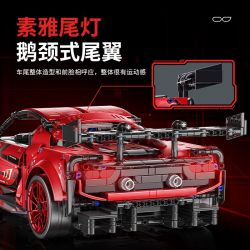 EXTRAORDINARY QM00037 00037 FERRARI GT3 1:10 tỷ lệ 1:10 bộ đồ chơi xếp lắp ráp ghép mô hình Technic FERRARI 296 GT3 Kỹ Thuật Công Nghệ Cao Mô Hình Phương Tiện 2270 khối