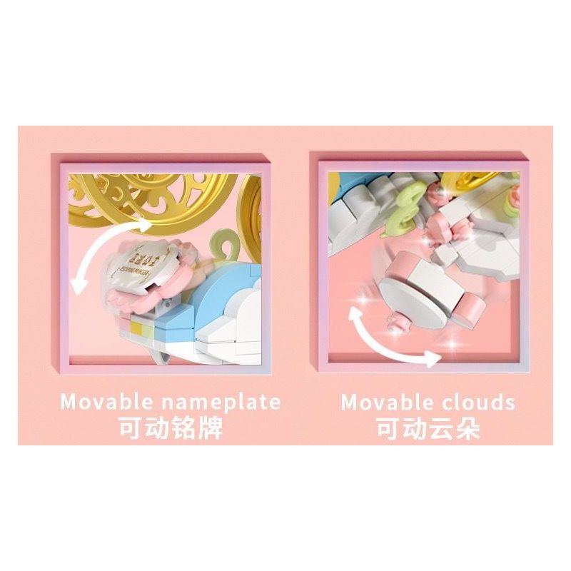 SPECIALIZED 8800 CÔNG CHÚA ĐANG CHẠY TRỐN bộ đồ chơi xếp lắp ráp ghép mô hình Arts & Crafts ESCAPING PRINCESS 1188 khối