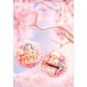 GEKKOSHA 802804 NAM CHÂM TỦ LẠNH SWEET SAKURA HOA ANH ĐÀO MÙA XUÂN bộ đồ chơi xếp lắp ráp ghép mô hình Gear Đồ Lắp Ghép
