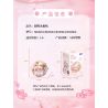 GEKKOSHA 802804 NAM CHÂM TỦ LẠNH SWEET SAKURA HOA ANH ĐÀO MÙA XUÂN bộ đồ chơi xếp lắp ráp ghép mô hình Gear Đồ Lắp Ghép
