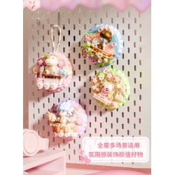 GEKKOSHA 802803 NAM CHÂM TỦ LẠNH SWEET SAKURA HƠI NGỌT ĐẦU TIÊN bộ đồ chơi xếp lắp ráp ghép mô hình Gear Đồ Lắp Ghép