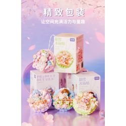 GEKKOSHA 802803 NAM CHÂM TỦ LẠNH SWEET SAKURA HƠI NGỌT ĐẦU TIÊN bộ đồ chơi xếp lắp ráp ghép mô hình Gear Đồ Lắp Ghép