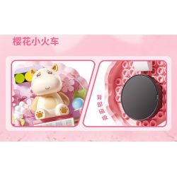 GEKKOSHA 802801 NAM CHÂM TỦ LẠNH SWEET CHERRY PHÙ THỦY HOANG DÃ MÀU HỒNG bộ đồ chơi xếp lắp ráp ghép mô hình Gear Đồ Lắp Ghép