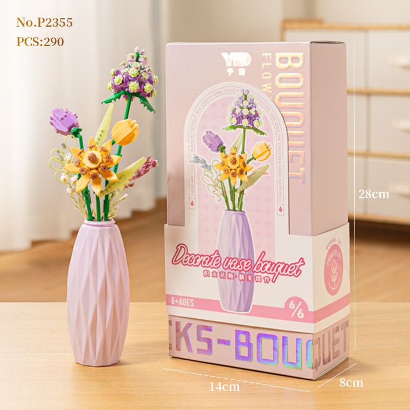 PRELIMINARY P2355 2355 CẮM HOA bộ đồ chơi xếp lắp ráp ghép mô hình Creator Sáng Tạo 290 khối