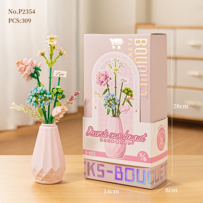 PRELIMINARY P2354 2354 CẮM HOA bộ đồ chơi xếp lắp ráp ghép mô hình Creator Sáng Tạo 309 khối PRELIMINARY P2354 2354 CẮM HOA bộ đồ chơi xếp lắp ráp ghép mô hình Creator Sáng Tạo 309 khối