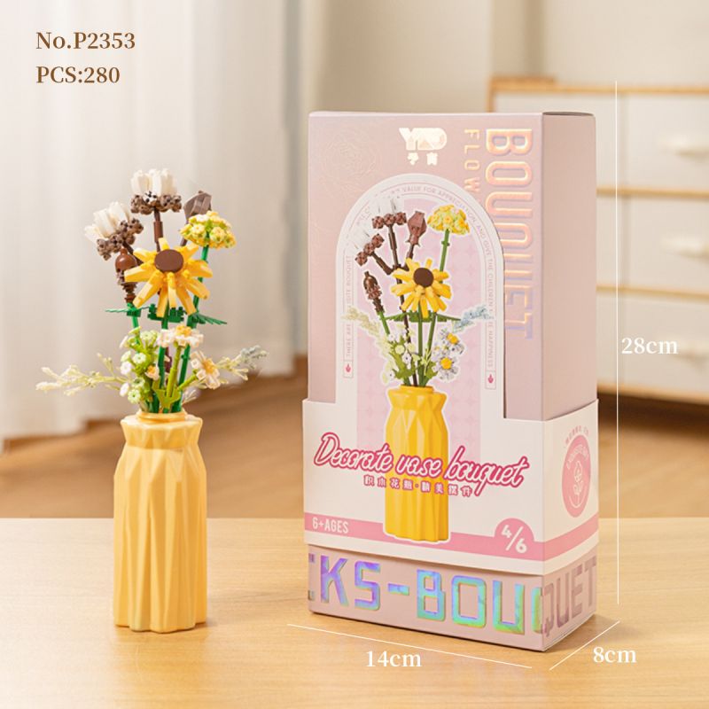 PRELIMINARY P2353 2353 CẮM HOA bộ đồ chơi xếp lắp ráp ghép mô hình Creator Sáng Tạo 280 khối PRELIMINARY P2353 2353 CẮM HOA bộ đồ chơi xếp lắp ráp ghép mô hình Creator Sáng Tạo 280 khối