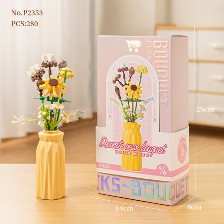 PRELIMINARY P2353 2353 CẮM HOA bộ đồ chơi xếp lắp ráp ghép mô hình Creator Sáng Tạo 280 khối