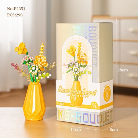 PRELIMINARY P2351 2351 CẮM HOA bộ đồ chơi xếp lắp ráp ghép mô hình Creator Sáng Tạo 290 khối