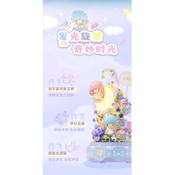 GEKKOSHA 803302 HỘP NHẠC TÌNH YÊU ÁNH TRĂNG CỦA GIA ĐÌNH SANRIO TSUKINO ODE TO SPRING GEMINI bộ đồ chơi xếp lắp ráp ghép mô hình SANRIO CHARACTERS