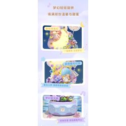 GEKKOSHA 803302 HỘP NHẠC TÌNH YÊU ÁNH TRĂNG CỦA GIA ĐÌNH SANRIO TSUKINO ODE TO SPRING GEMINI bộ đồ chơi xếp lắp ráp ghép mô hình SANRIO CHARACTERS