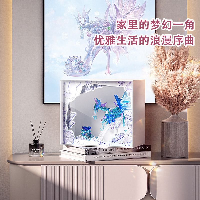 GEKKOSHA 804245 ĐÔI DÉP PHA LÊ LÃNG MẠN TRĂNG TRONG BIỂN XANH bộ đồ chơi xếp lắp ráp ghép mô hình Arts & Crafts