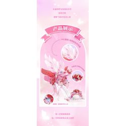 GEKKOSHA 804244 DÉP PHA LÊ LÃNG MẠN MÙA XUÂN TÌNH YÊU BƯỚM HỒNG bộ đồ chơi xếp lắp ráp ghép mô hình Arts & Crafts