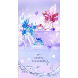 GEKKOSHA 804244 DÉP PHA LÊ LÃNG MẠN MÙA XUÂN TÌNH YÊU BƯỚM HỒNG bộ đồ chơi xếp lắp ráp ghép mô hình Arts & Crafts