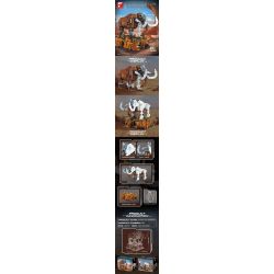 FREE TRIBE 31001 VOI MA MÚT bộ đồ chơi xếp lắp ráp ghép mô hình SEMISKELTON MAMMOTH 1310 khối