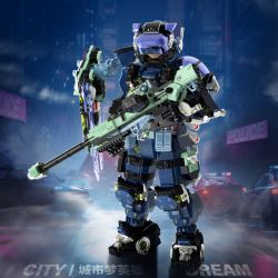 IBLOCK IB1102 1102 ANH HÙNG TRONG MƠ THÀNH PHỐ CHIẾN DỊCH CƠN BÃO bộ đồ chơi xếp lắp ráp ghép mô hình CITY DREAM HEROES