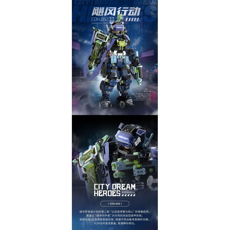 IBLOCK IB1102 1102 ANH HÙNG TRONG MƠ THÀNH PHỐ CHIẾN DỊCH CƠN BÃO bộ đồ chơi xếp lắp ráp ghép mô hình CITY DREAM HEROES