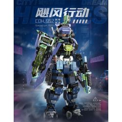 IBLOCK IB1102 1102 ANH HÙNG TRONG MƠ THÀNH PHỐ CHIẾN DỊCH CƠN BÃO bộ đồ chơi xếp lắp ráp ghép mô hình CITY DREAM HEROES