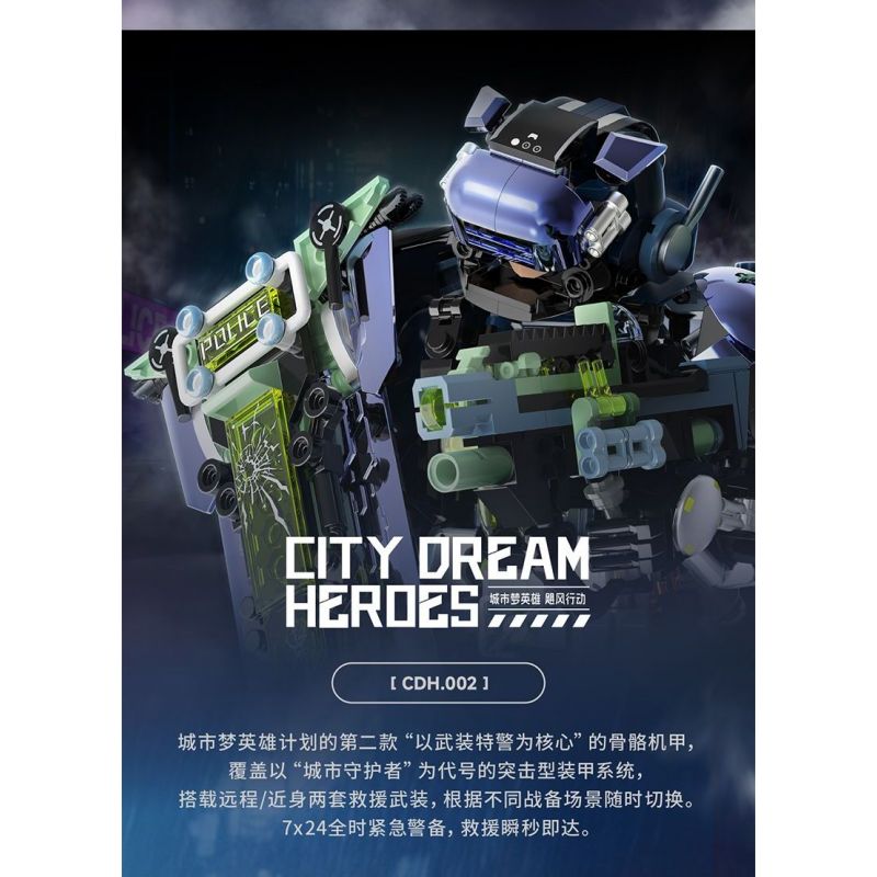 IBLOCK IB1102 1102 ANH HÙNG TRONG MƠ THÀNH PHỐ CHIẾN DỊCH CƠN BÃO bộ đồ chơi xếp lắp ráp ghép mô hình CITY DREAM HEROES