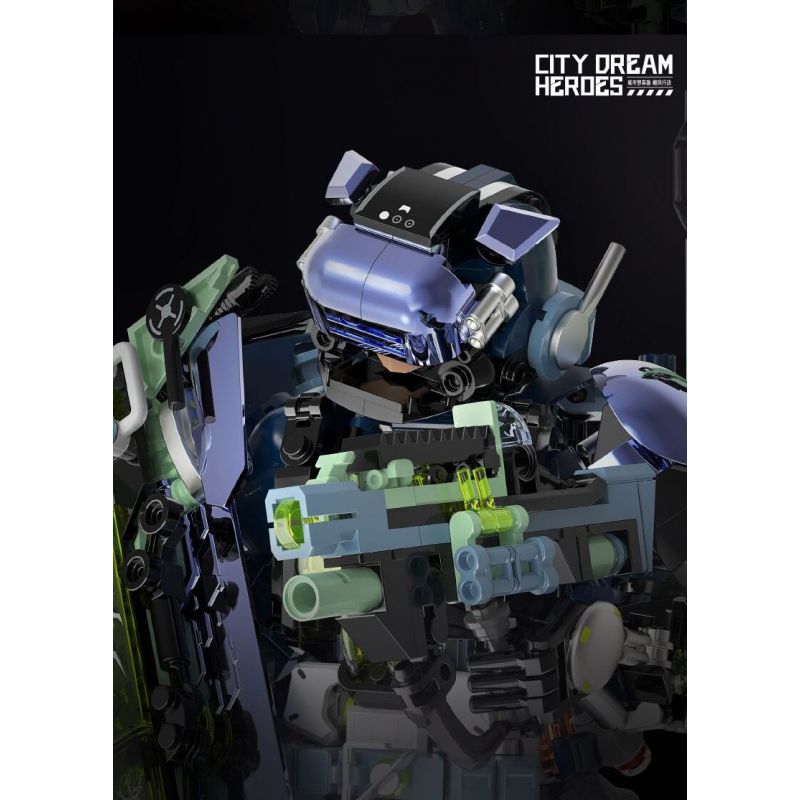 IBLOCK IB1102 1102 ANH HÙNG TRONG MƠ THÀNH PHỐ CHIẾN DỊCH CƠN BÃO bộ đồ chơi xếp lắp ráp ghép mô hình CITY DREAM HEROES