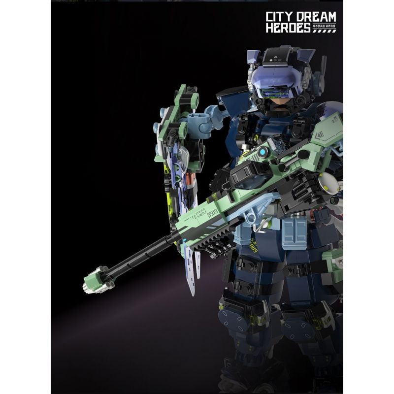 IBLOCK IB1102 1102 ANH HÙNG TRONG MƠ THÀNH PHỐ CHIẾN DỊCH CƠN BÃO bộ đồ chơi xếp lắp ráp ghép mô hình CITY DREAM HEROES