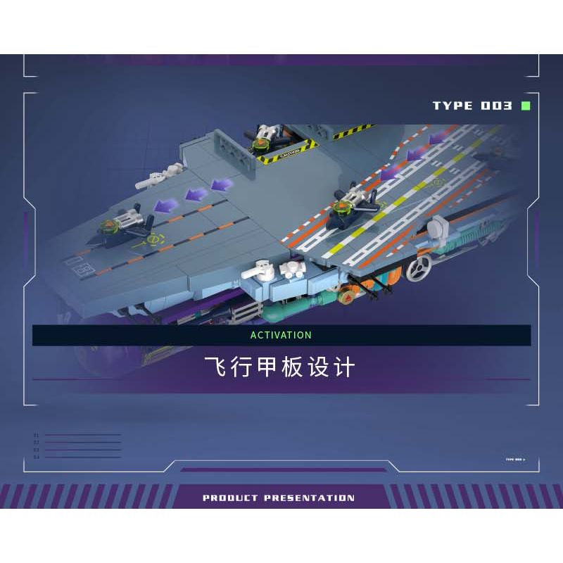 IBLOCK IB1201 1201 SỰ TRỖI DẬY CỦA LINH HỒN QUỐC GIA VỀ VŨ KHÍ HẠNG NẶNG TÀU SÂN BAY DOPAMINE PHÚC KIẾN bộ đồ chơi xếp lắp ráp ghép mô hình Military Army Quân Sự Bộ Đội