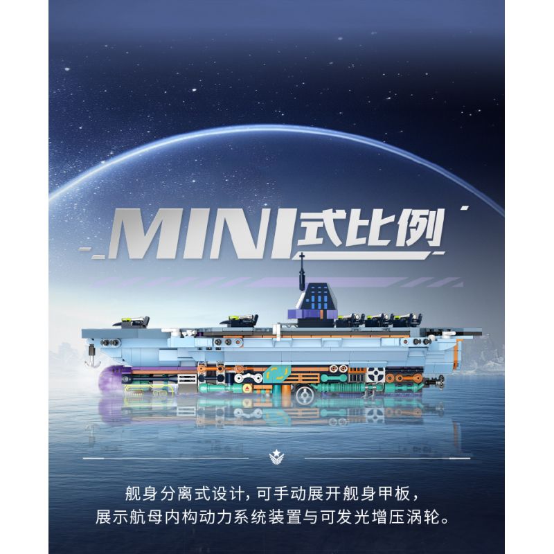 IBLOCK IB1201 1201 SỰ TRỖI DẬY CỦA LINH HỒN QUỐC GIA VỀ VŨ KHÍ HẠNG NẶNG TÀU SÂN BAY DOPAMINE PHÚC KIẾN bộ đồ chơi xếp lắp ráp ghép mô hình Military Army Quân Sự Bộ Đội