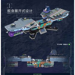 IBLOCK IB1201 1201 SỰ TRỖI DẬY CỦA LINH HỒN QUỐC GIA VỀ VŨ KHÍ HẠNG NẶNG TÀU SÂN BAY DOPAMINE PHÚC KIẾN bộ đồ chơi xếp lắp ráp ghép mô hình Military Army Quân Sự Bộ Đội