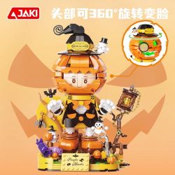 JAKI AK108 NHỮNG SÁNG TẠO HỢP THỜI TRANG YÊU TINH BÍ NGÔ HALLOWEEN bộ đồ chơi xếp lắp ráp ghép mô hình Creator HALLOWEEN PUMPKIN ELF 795 khối