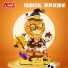 JAKI AK108 NHỮNG SÁNG TẠO HỢP THỜI TRANG YÊU TINH BÍ NGÔ HALLOWEEN bộ đồ chơi xếp lắp ráp ghép mô hình Creator HALLOWEEN PUMPKIN ELF 795 khối