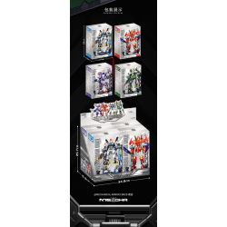 GUANJI BB814 MÔ HÌNH MECHA CRAZE 4 bộ đồ chơi xếp lắp ráp ghép mô hình MECHANICAL ARMOR CRAZE